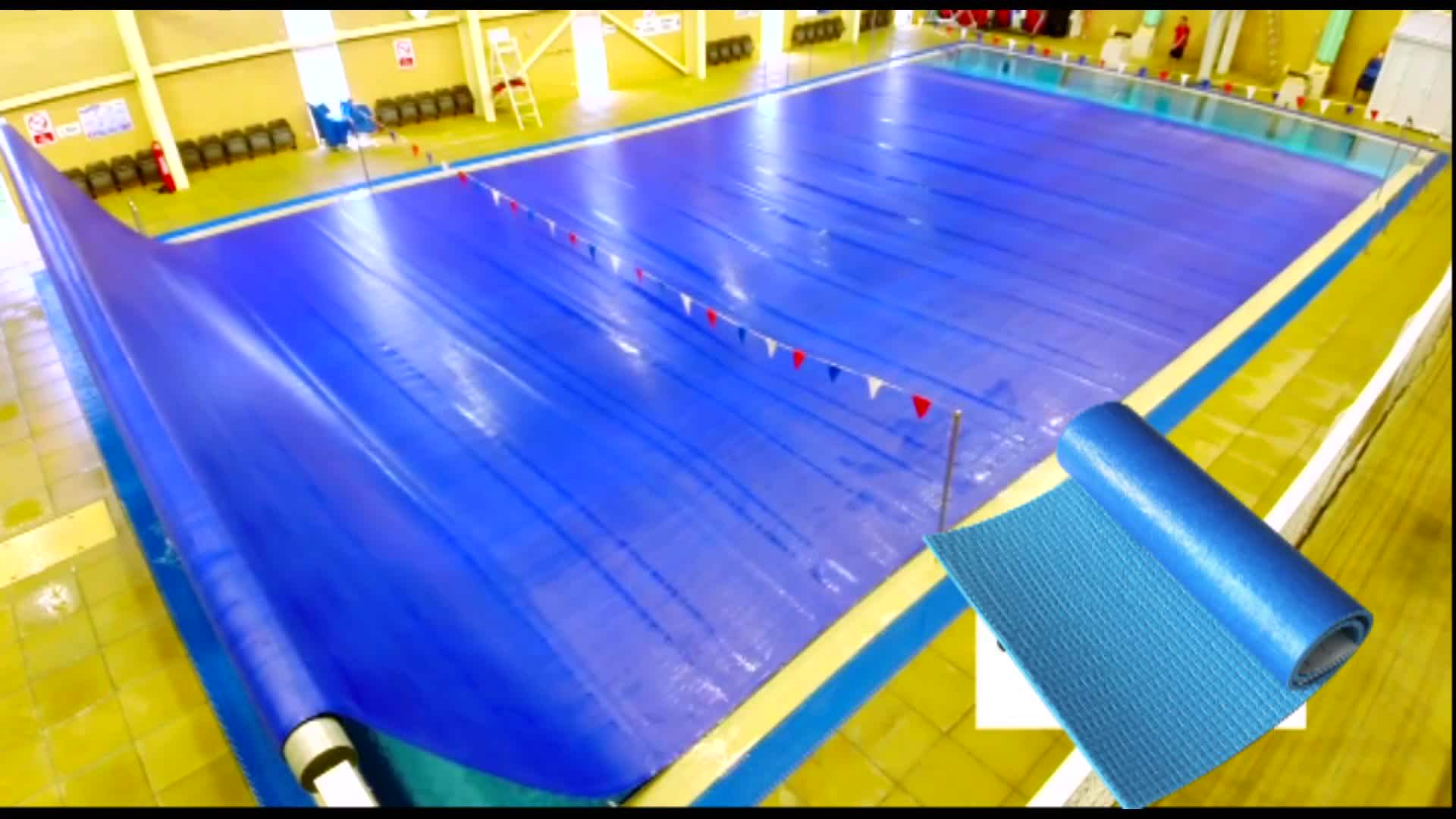 Rectangular Thermal Sliding Swimming Pool Cover Membrane,Waterproof