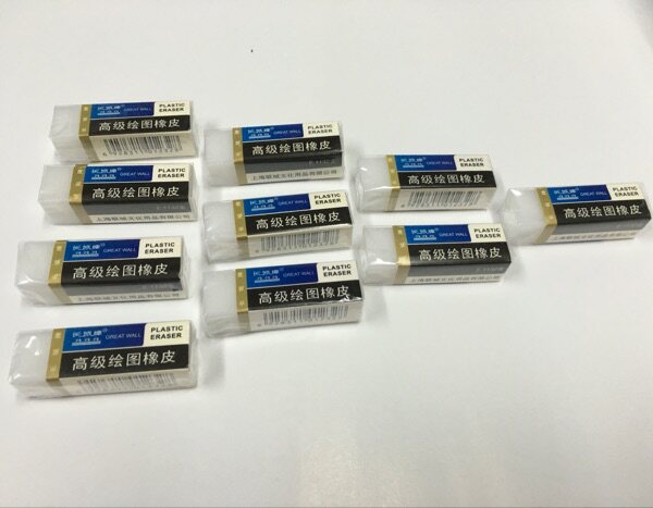 Great Wall drawing eraser E1132 Gold Pencil eraser 10 10 yuan