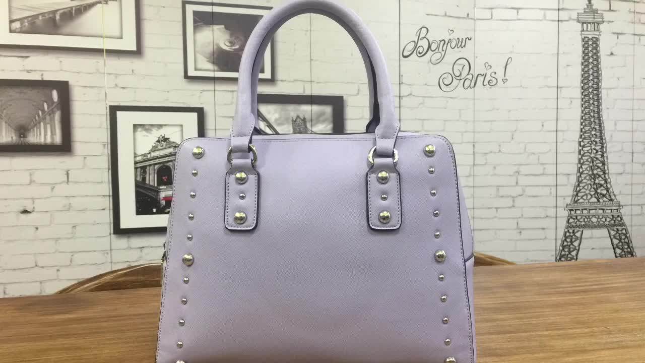 Purple Fashion Lady Bag Ykk Locking Compartment Concealed Carry Gun