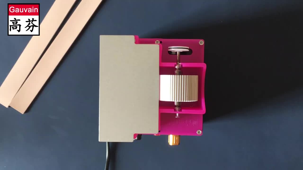 Single Side Leather Edge Dyeing Box Machine With Iron Lid For Belt Bags