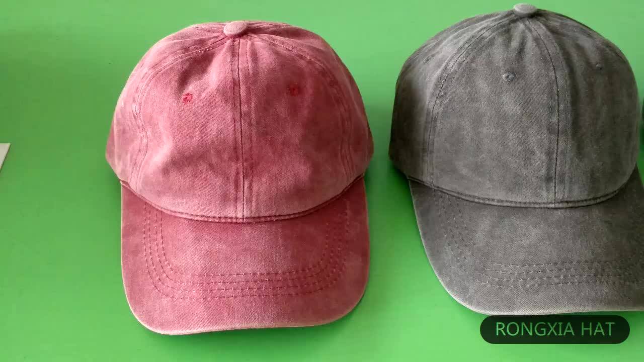 American Washed Cotton Twill Low Profile Vintage Baseball Caps For Sale