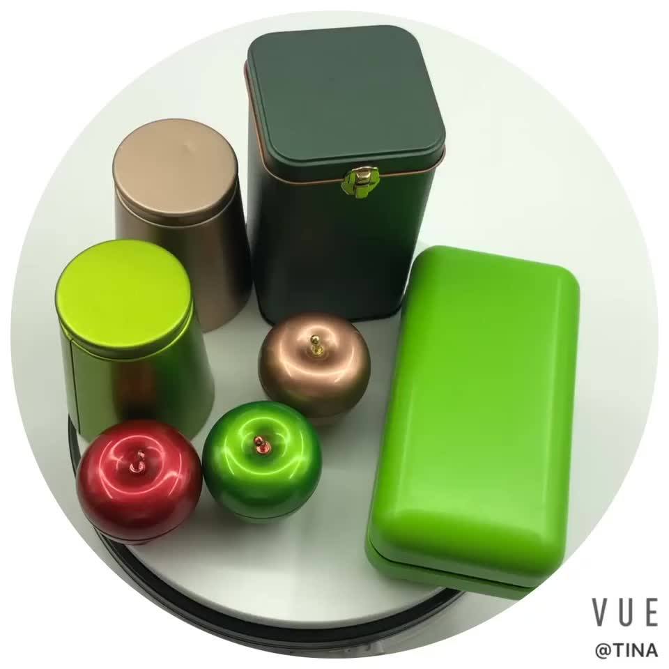 Custom Rectangular Tea Tin Cans Packaging Box Metal Tin Boxes For Gifts