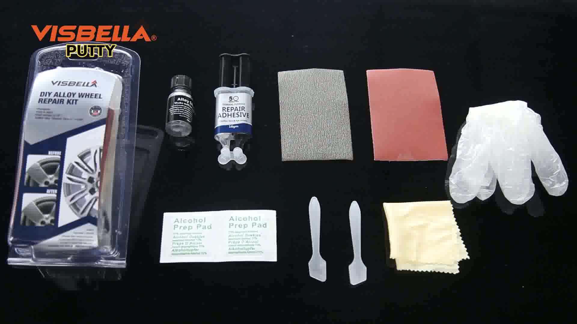 Visbella Diy Alloy Wheel Repair Kit For Wheel Scratches Cracks Buy