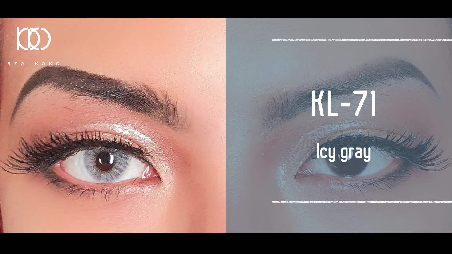 Realkoko Kl71 Yearly Natural Color Contact Lenses Private Label Soft