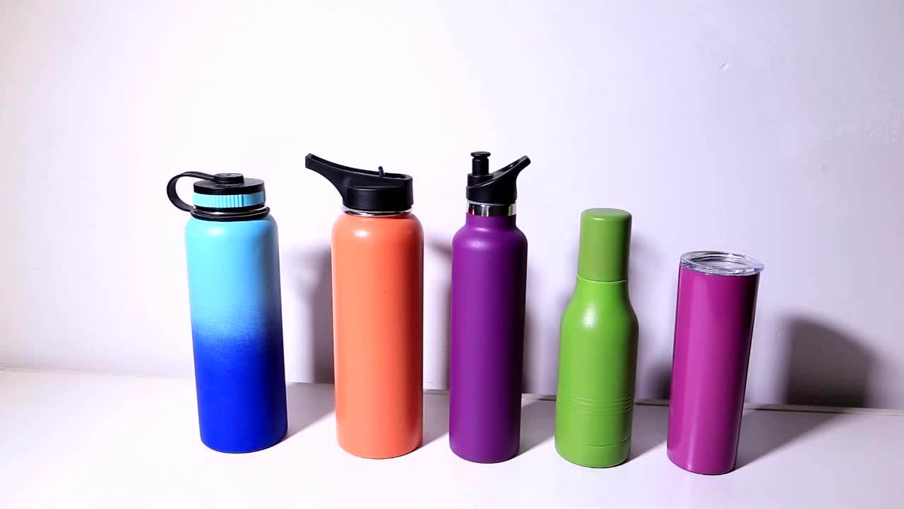 500ml Steel Metal Lid Sports Bottle Personalized Stainless Steel Water