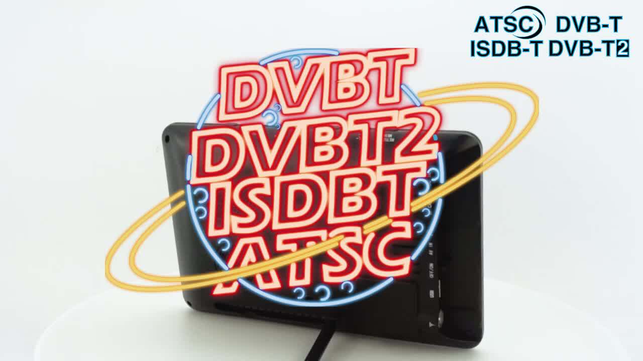 Digital Tv Analog Tv Mini Outdoor 7 Inch Portable Tv With Usb Card