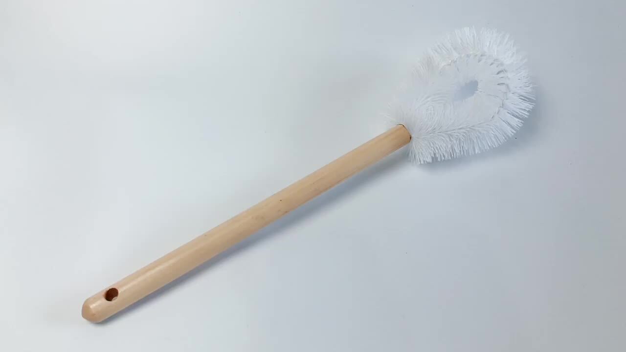 Ecoclean Plastic Pp Bristle Toilet Twisted Wire Bowl Brush With Wooden Handle Buy Toilet