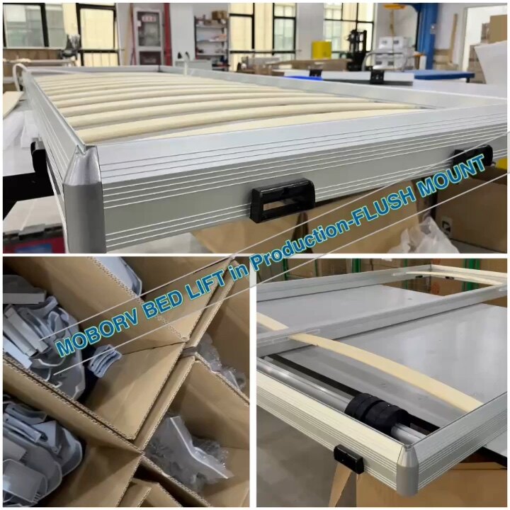 2022 New Custommade Size Rv Lippert Motorhome Accessories Rv Part Bed Lift System Mechanism 12v