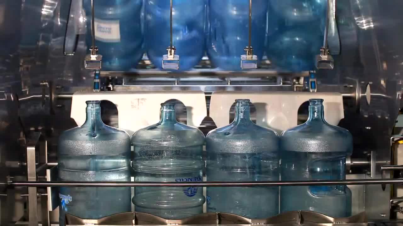 Full System 5 Gallon Water Bottle Washing Filling Capping Packing