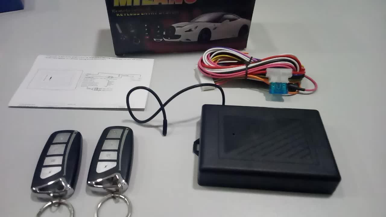 Top Keyless Entry System With 2 Flip Key Alarm Remotes/ Auto Trunk