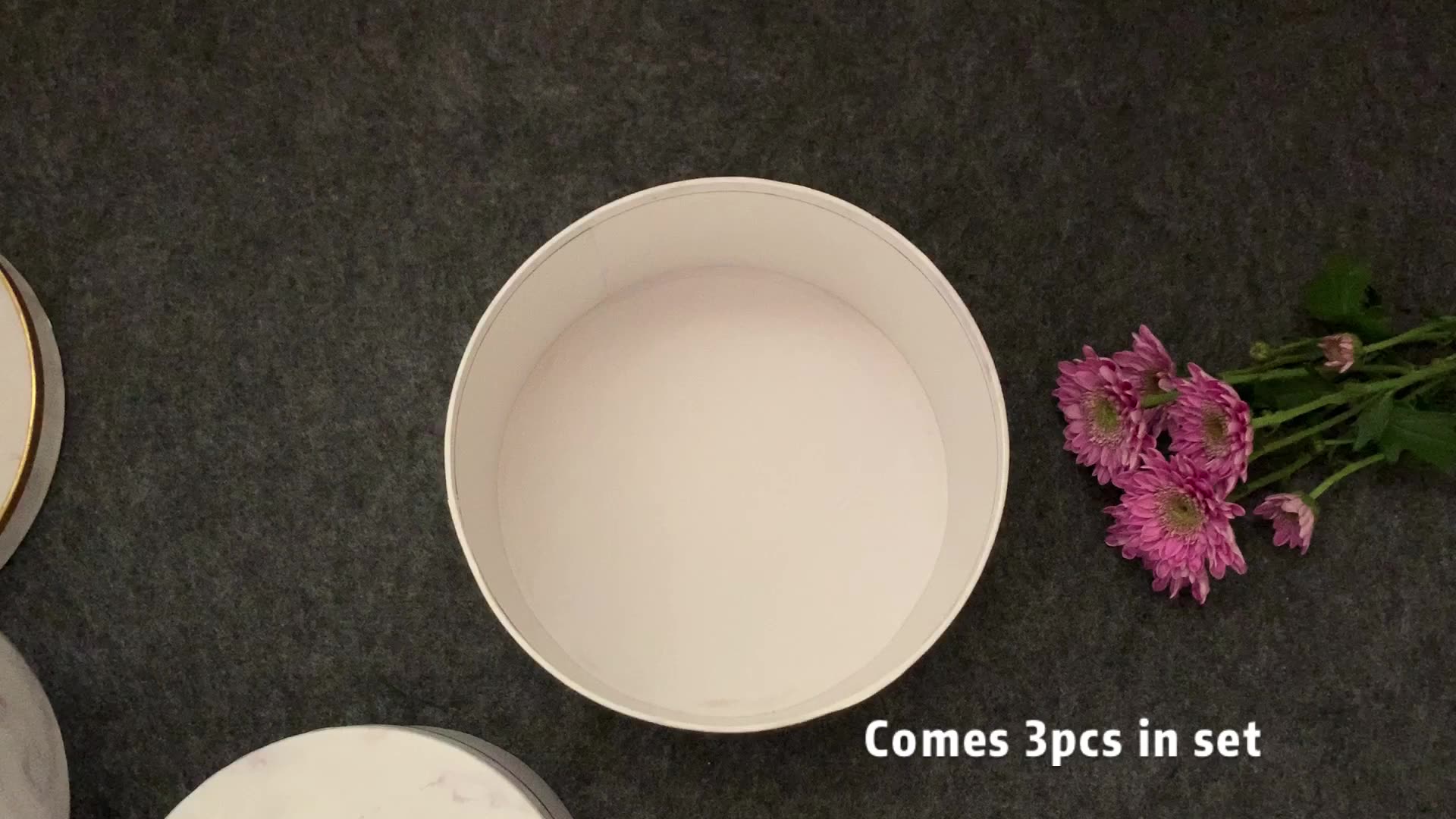 Ready To Ship Luxury Cardboard Box Packaging Round Hat Rose Gift Boxes