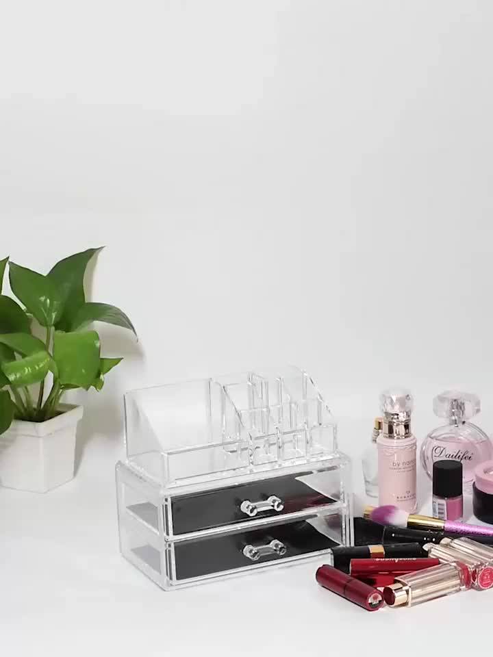 Factory Direct Clear Plastic Container Organizador De Maquillaje