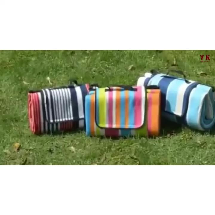 Ins Picnic Plaid Camping Hiking Mat Portable Waterproof Beach Blanket