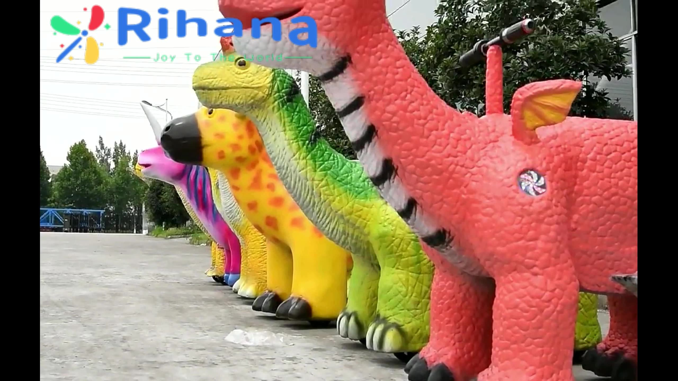 Amusement Park Rides Kids Children Motorized Walking Dinosaur Ride ...