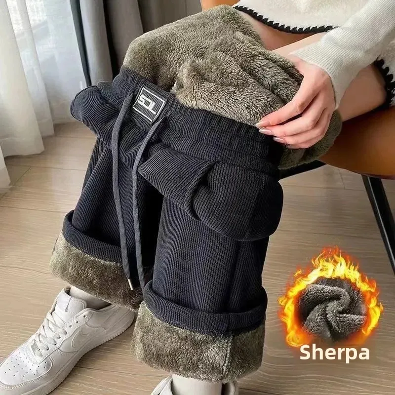 Теплые демисезонные брендовые брюки для отдыха, оверсайз, свободный прямой крой