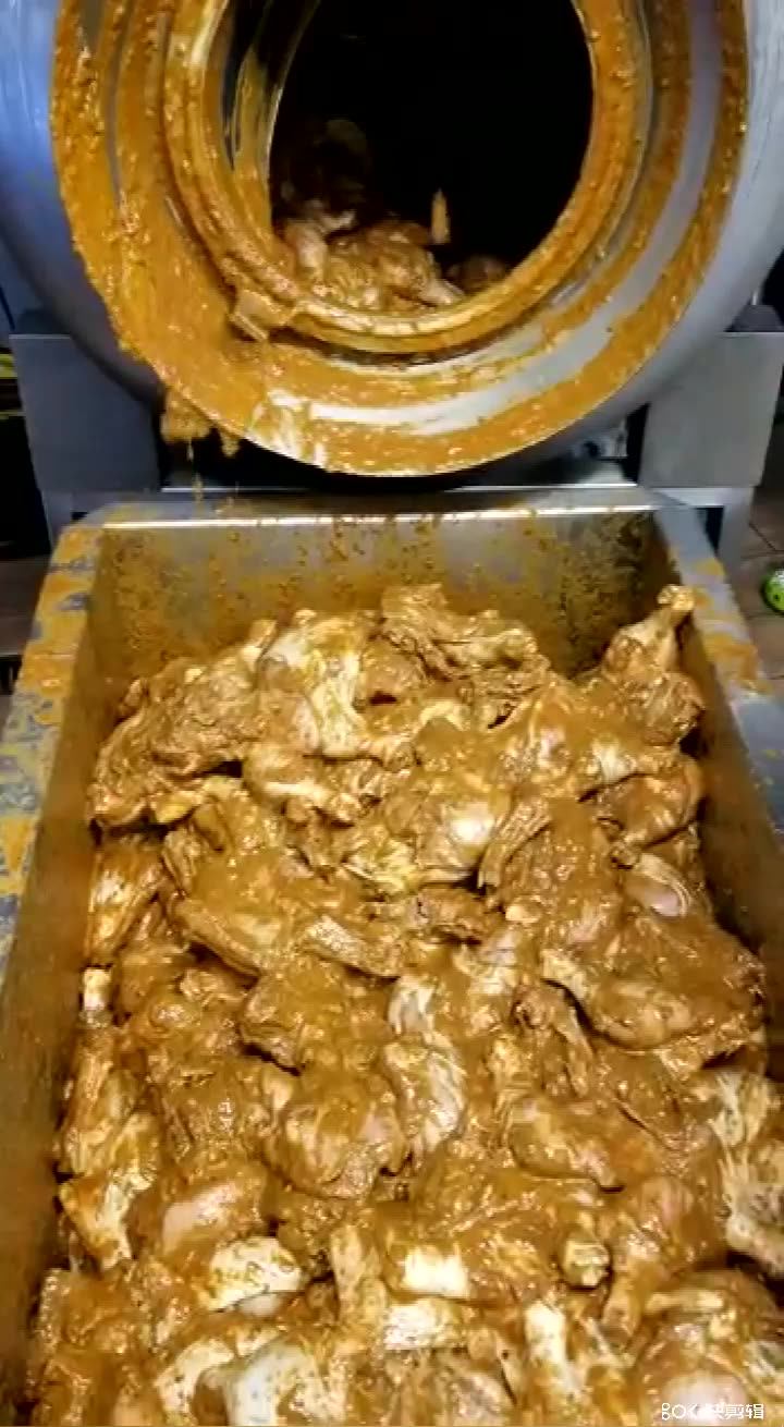 Vacuum Tumbler Chicken Marinating Machine / Meat Jerky Salting Tumbling