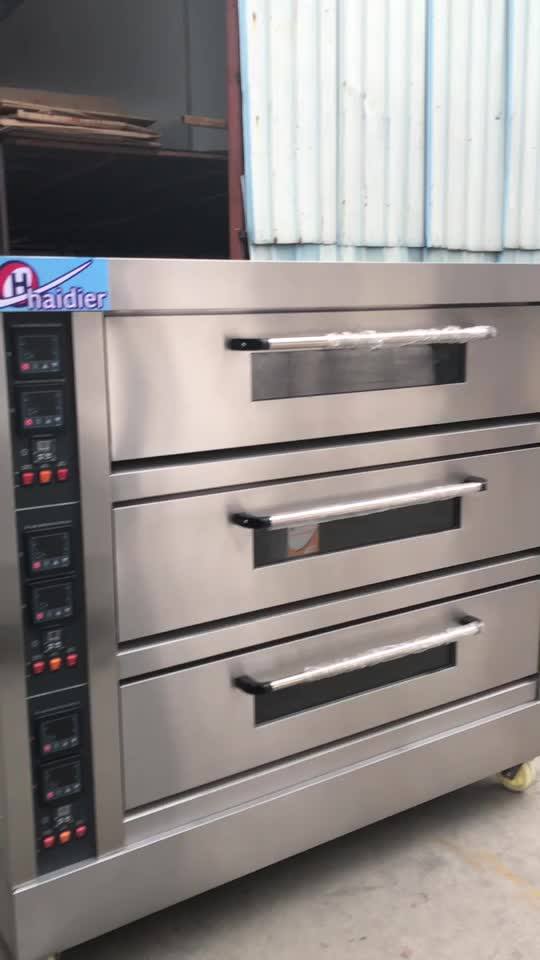 Industrial Bread Baking Machine 3 Deck Oven Pie Gas Bakery Oven Buy