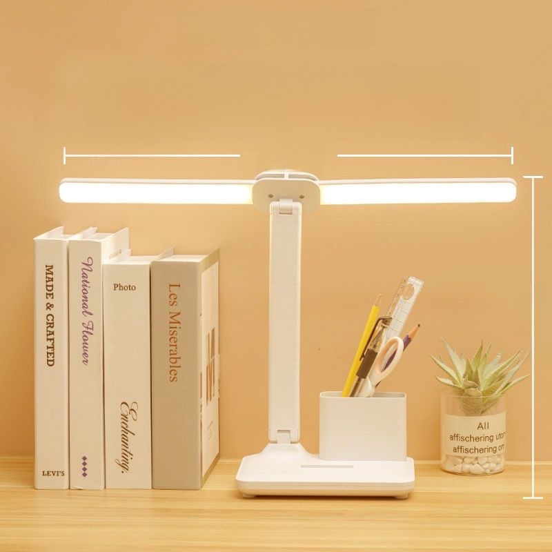 双头台灯学习专用护眼书桌阅读灯学生宿舍写作业儿童充电灯床头灯