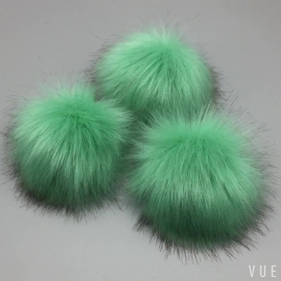 Remove Faux Fur Hat Replacement Pom Poms Detachable Faux Raccoon Fur Ball With Snap Button Buy