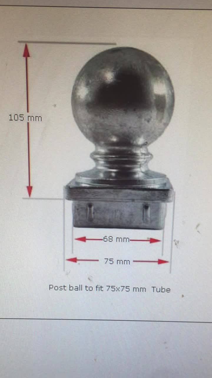 50x50,65x65 Decorative Square Base Aluminum Fence Post Ball Pipe End