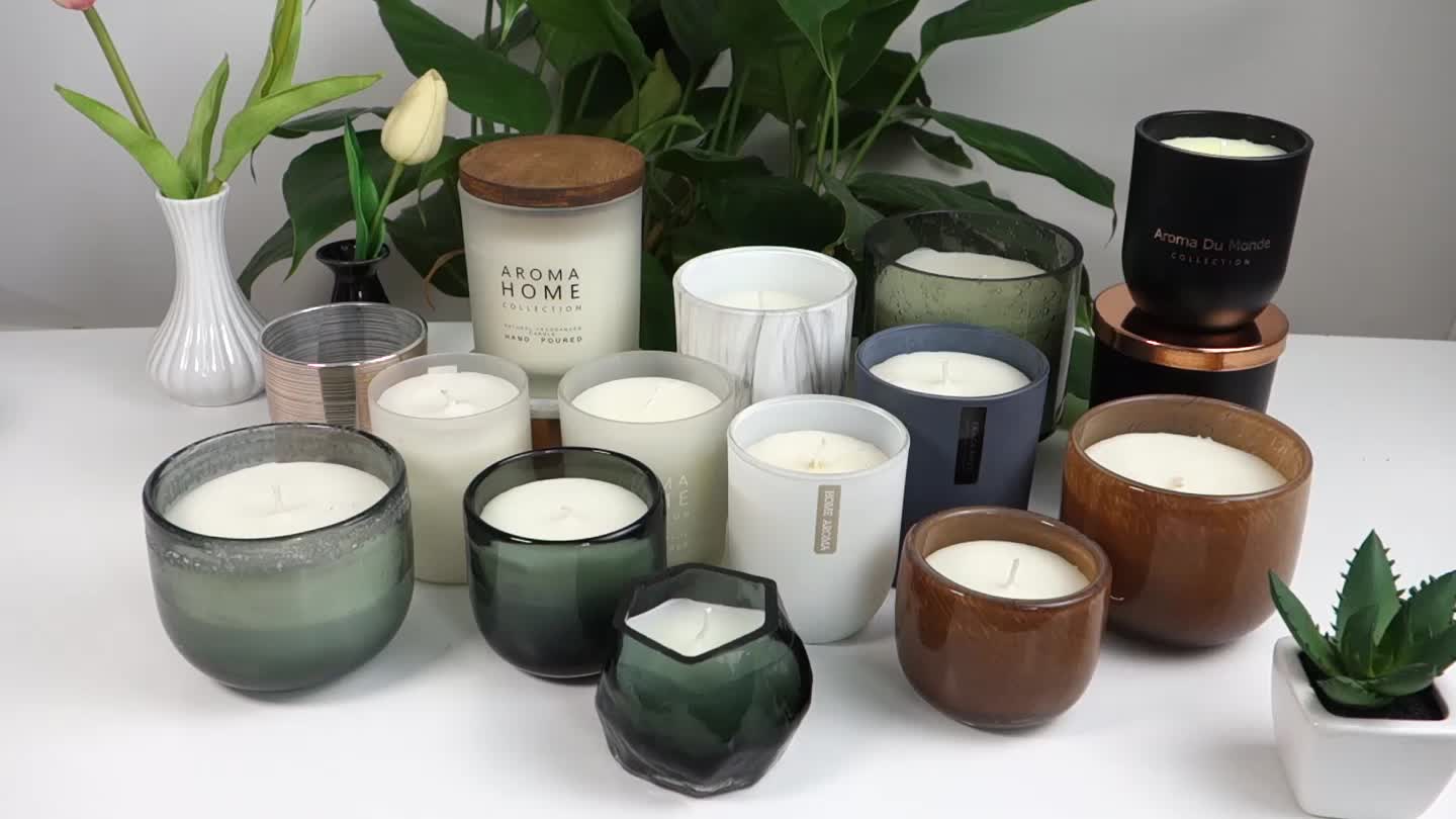 Fast Delivery China Professional Frosted White Candle Jars With Wooden