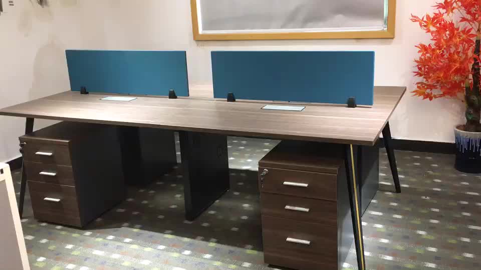 Manufacturer Malaysia Office Furniture Design Wooden Modular Four