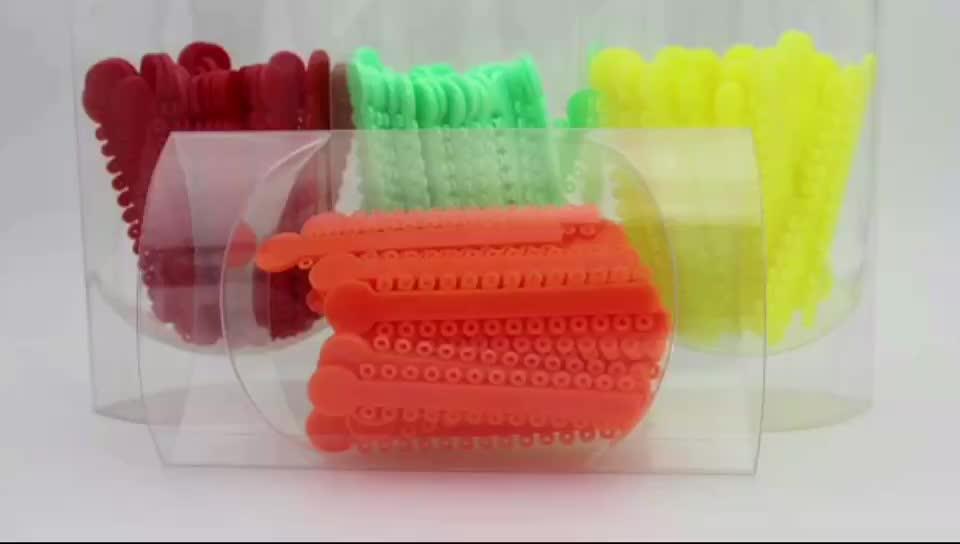 1040pcs Dental Orthodontic Ligature Ties Orthodontic Elastomeric O-rings (Clear - Foto 4