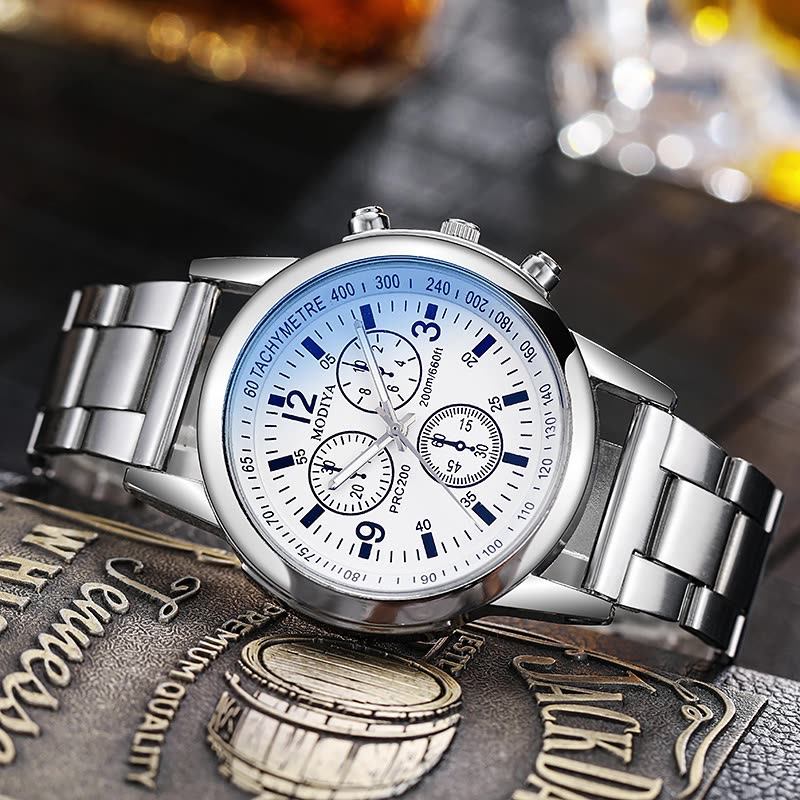 New Multifunction Four Dials Men Automatic Mechanical Stainless Steel