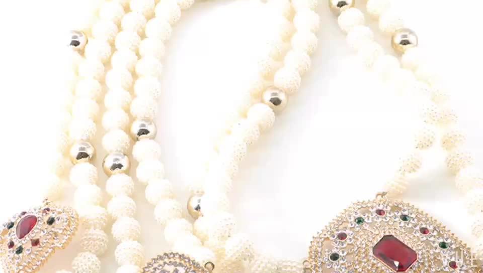 Moroccostyle Pearl Shoulder Accessory Caftan Jewelry Dubai Fashionable
