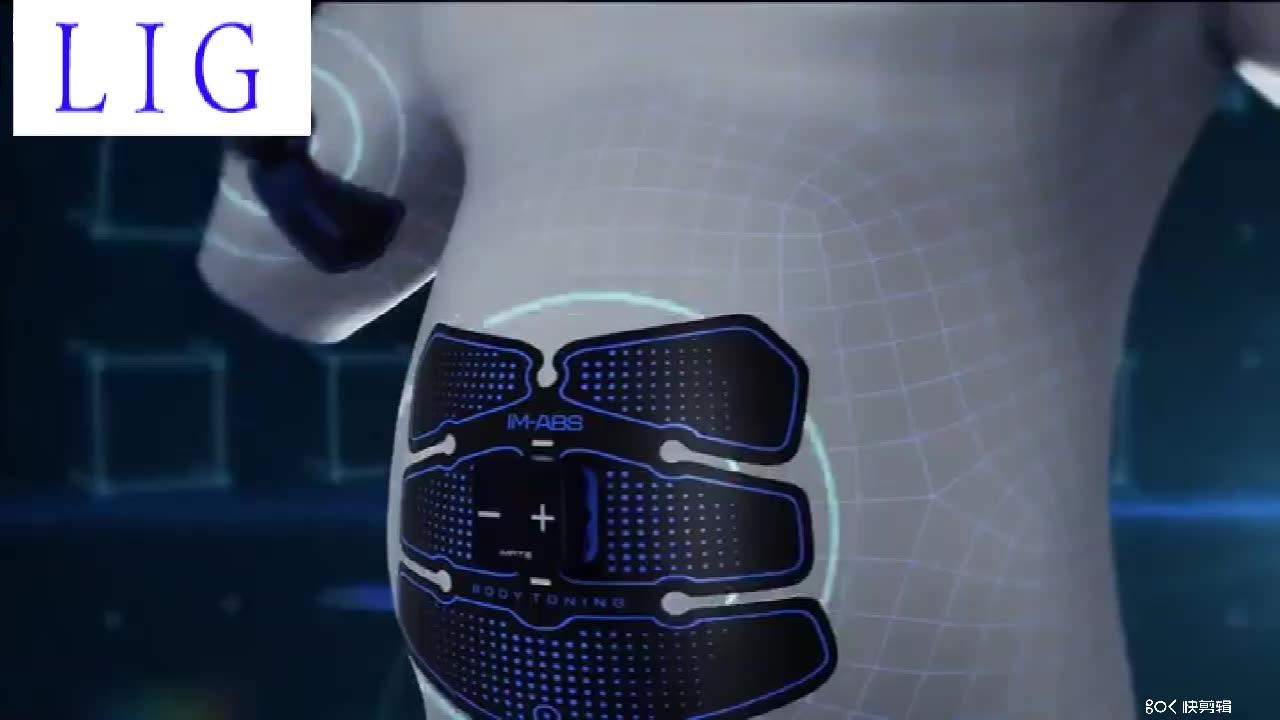 Electric Abdominal Muscle Six Pads Ems Electric Muscle Stimulator Body