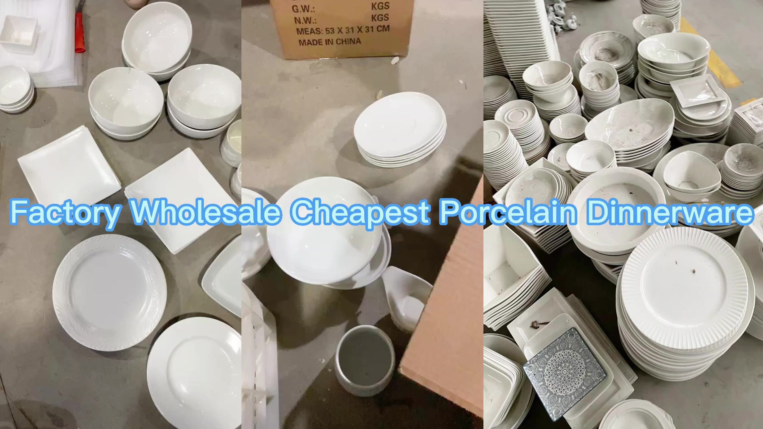 Factory Direct Sales Cheap Dinnerware Set Made In China Printed Plates