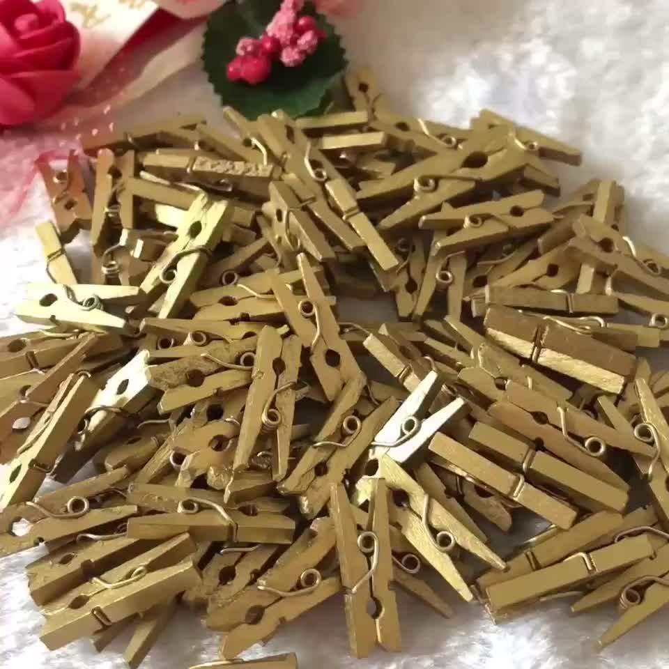 25mm Mini Birch Wood Cloth Peg,Wooden Pegs Clothes Clip Pegs Craft