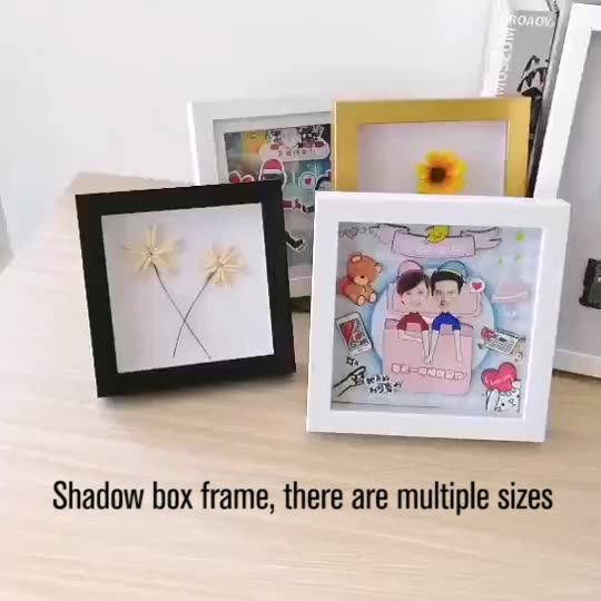 Wholesale Mdf Craft Picture Box Frame Photo 3d Shadow Specimens Box