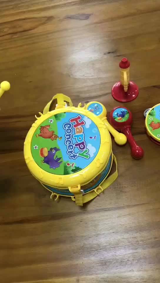 Happy Concert Educational Plastic Tambourine Toy Miniature Musical