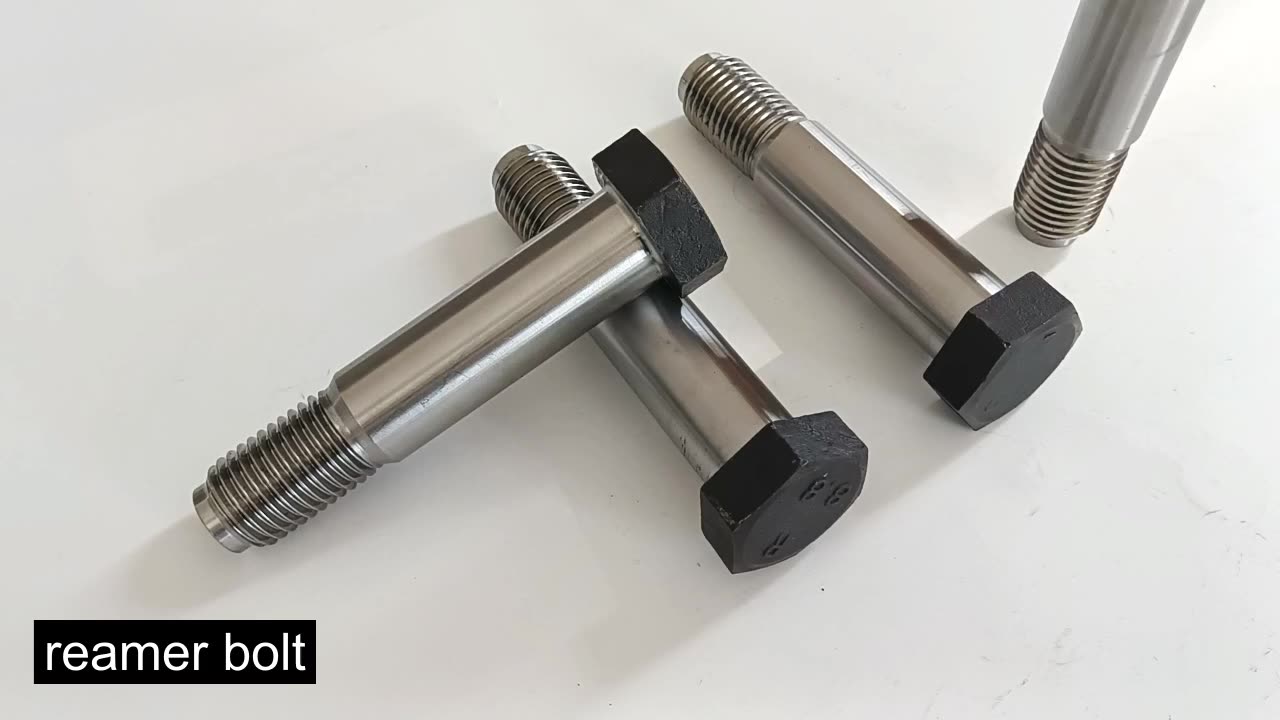High Quality Custom Size Din Standard Carbon Steel Reamer Hole Bolt