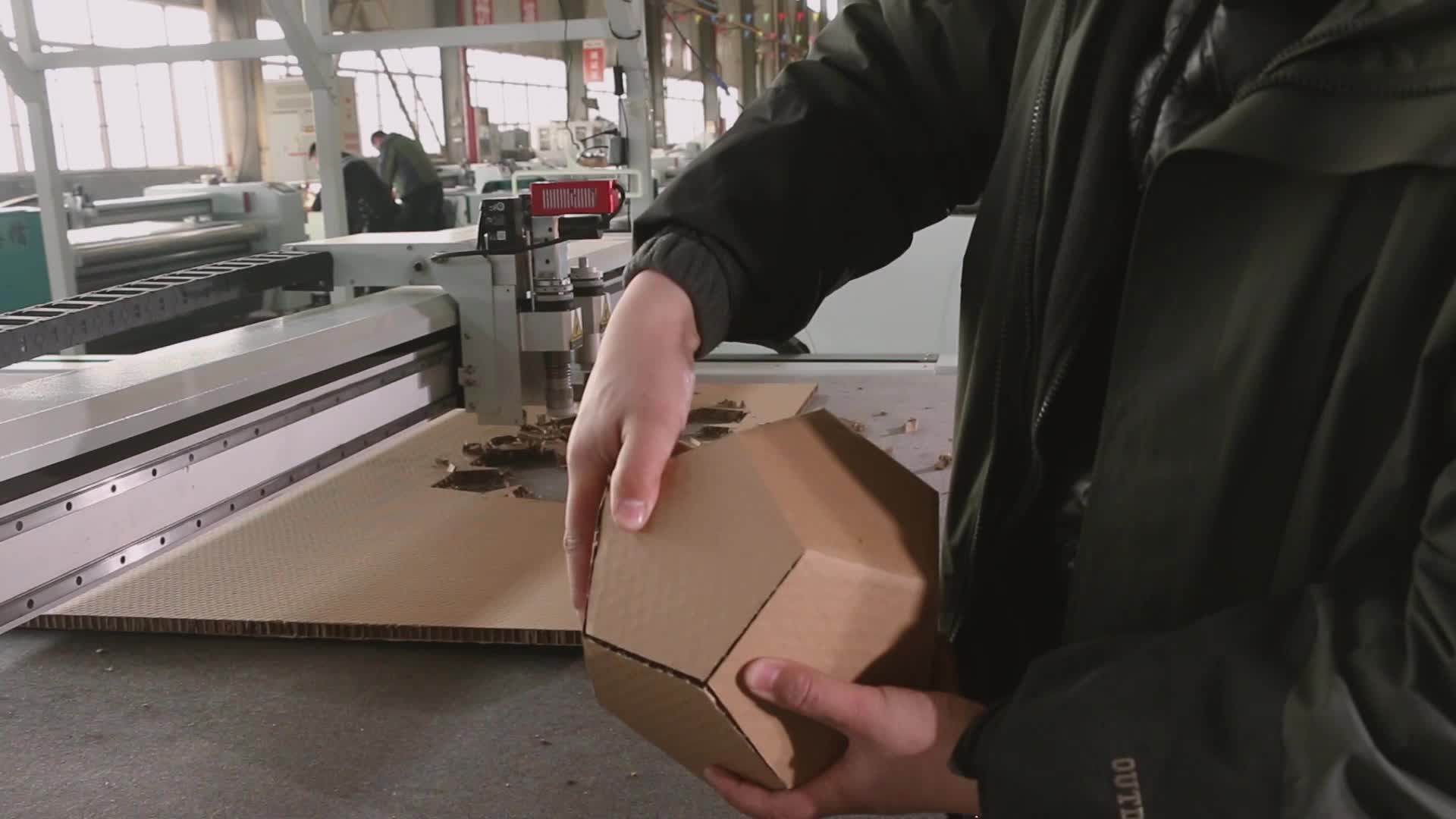 Cnc Corrugated Paper Cardboard Box Cutting Machine For Sale