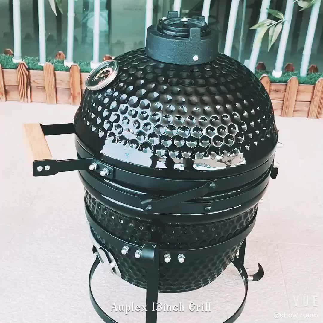 2018 Auplex 13'' Indoor Multifunction Pottery Egg Cooker Bbq Bamboo