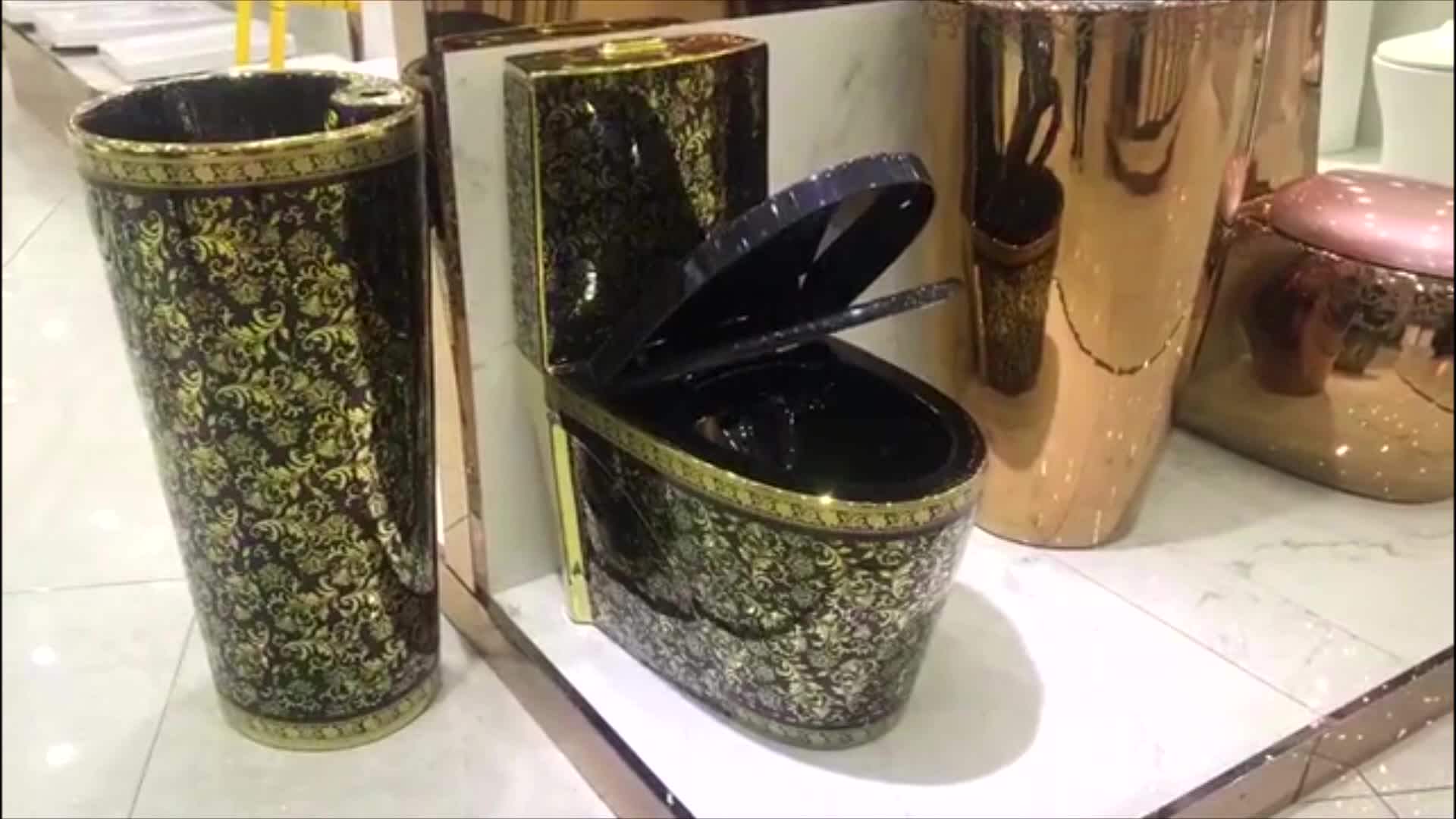 Black Gold Toilet Luxury Brand Public Ceramic Toilet Buy Public