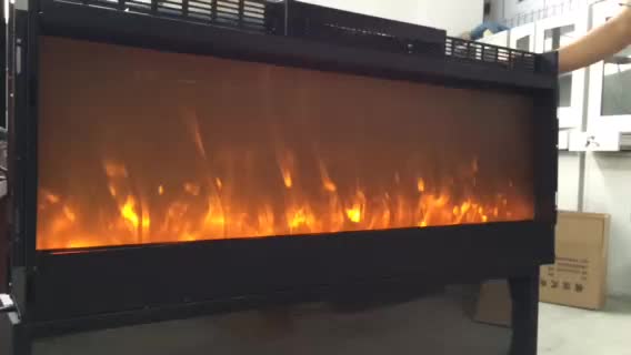 Chimenea Eléctrica Empotrada Para Colgar En La Pared,Montaje De Pared