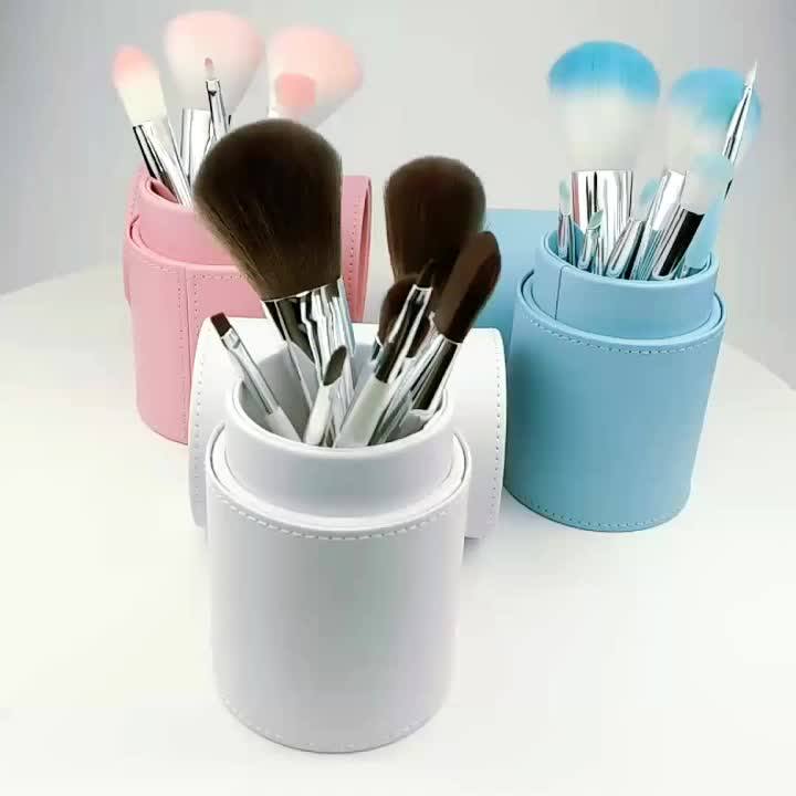 Custom Beauty Needs 8pcs Colorful Travel Cosmetic Makeup Brush Set