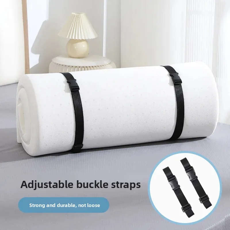 Latex Mattress Binding Strap Storage Rope Carpet Luggage Adjustable Buckle Tightening Cable Tie Student Strap