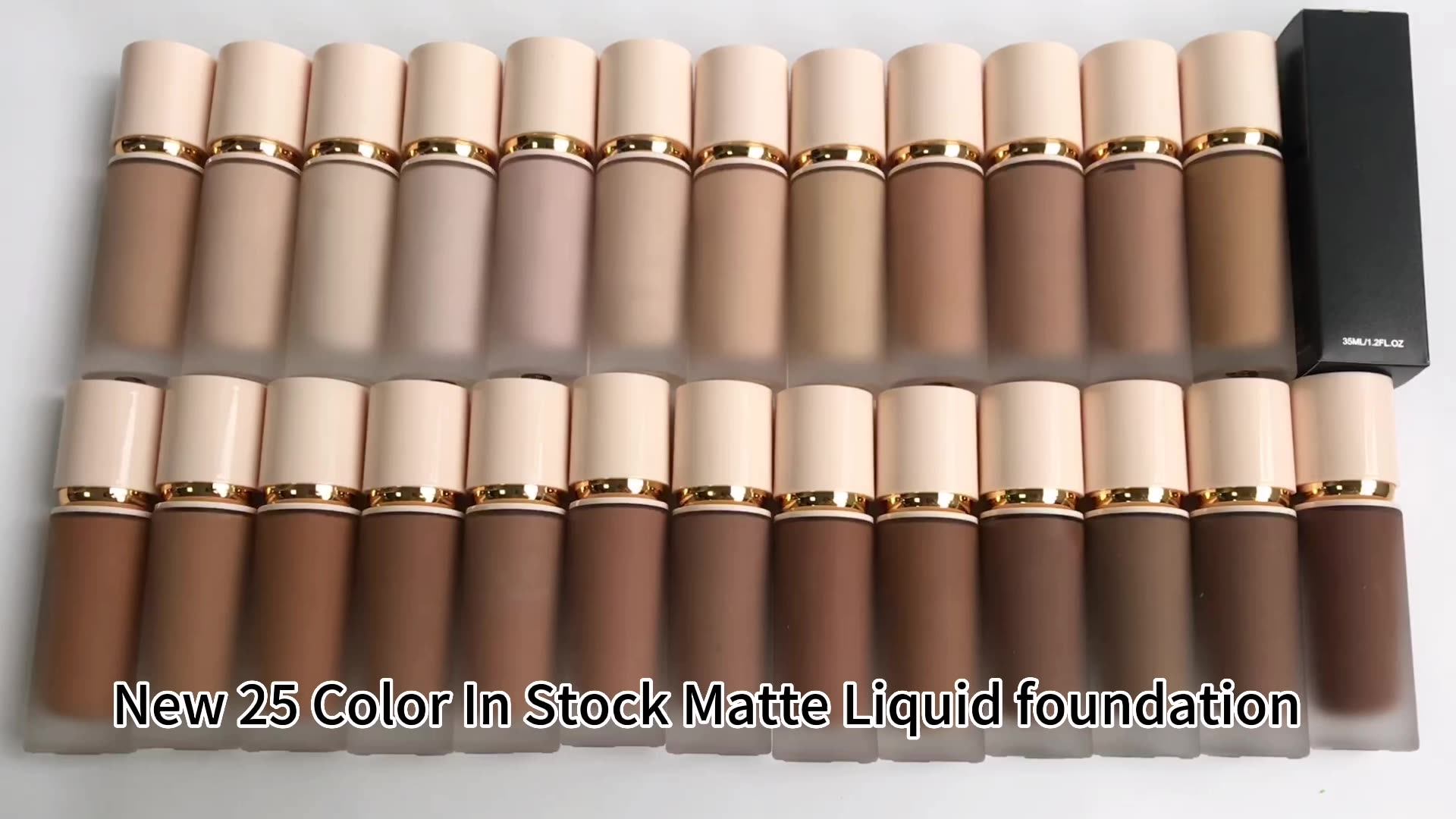 Wholesale Bulk Foundation Makeup 8 Color Liquid Make Up Foundation Light Dark Glass Luxury
