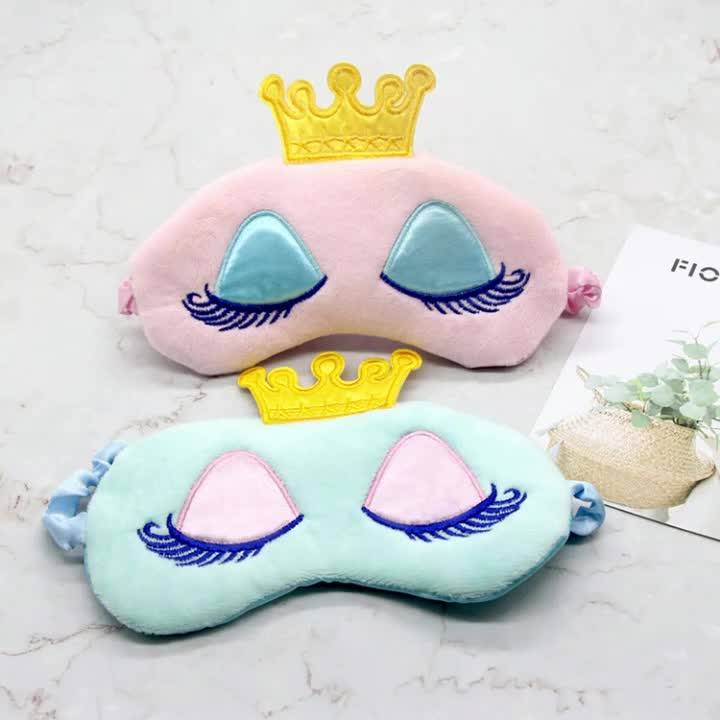 Kid Sleeping Mask Beauty Cartoon Cute Women Girls Sleep Cover Elastic