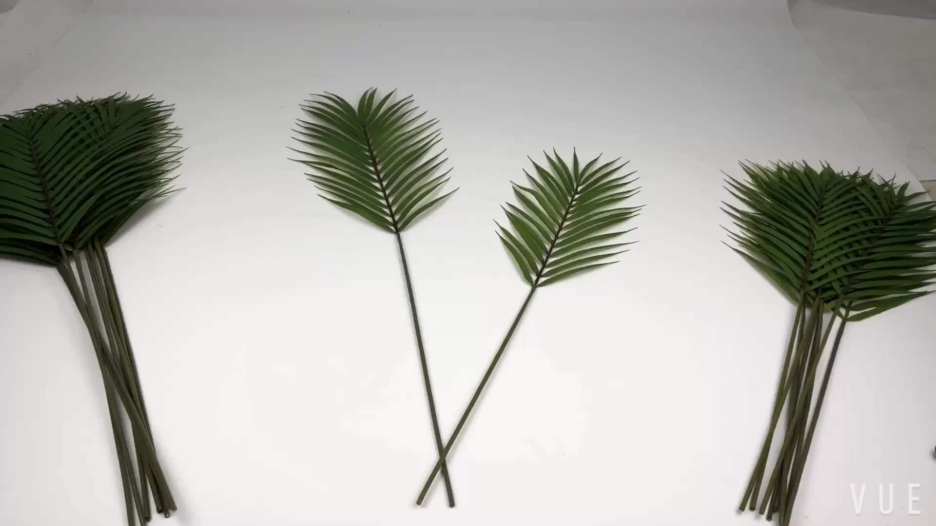 Wholesale Tropical Leaves Green Small Leaf Single Branch Plastic
