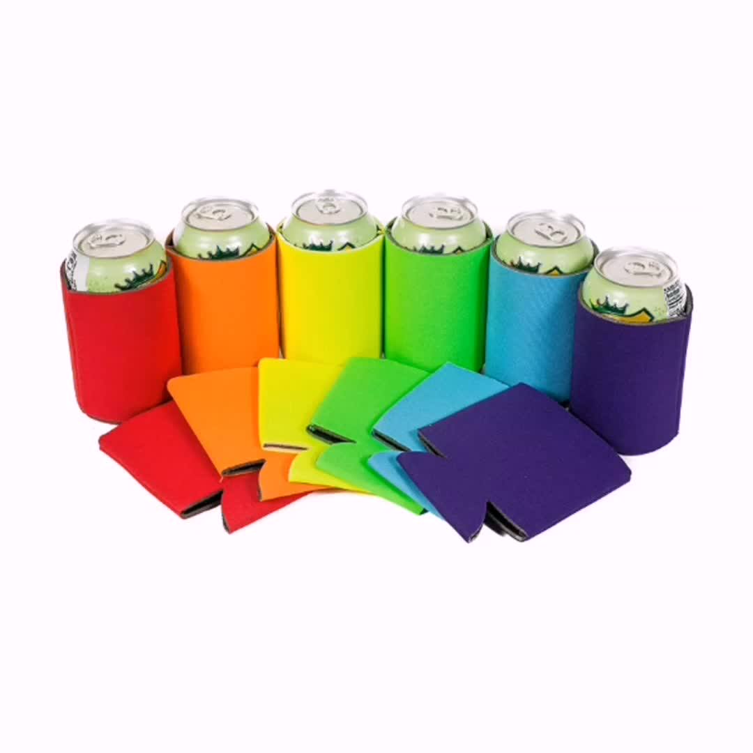 Amazon Ebay Hot Selling Neoprene Beer Can Cooler Holder Slim Koozies