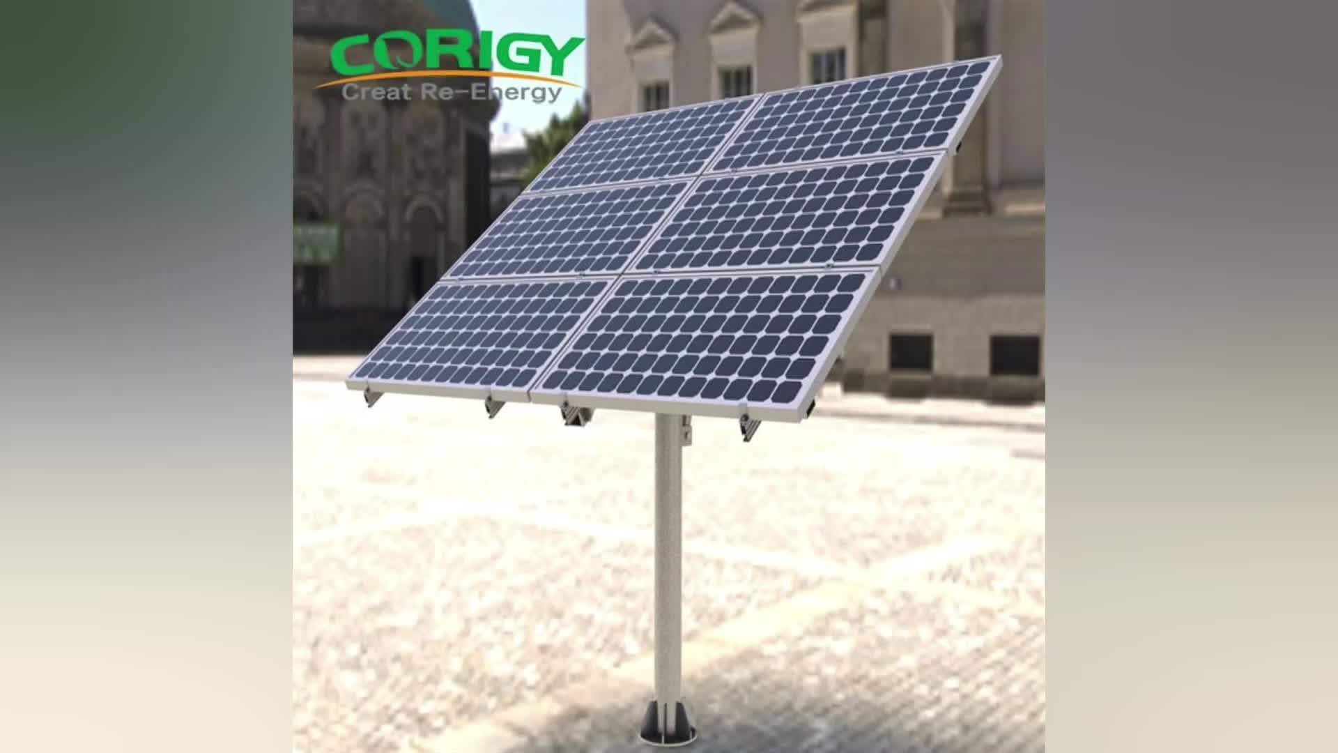 Top Supplier Residencial Galvanized Steel Post Solar Panel Pole ...