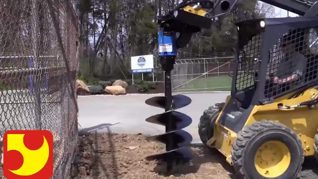 Hydraulic Earth Auger Drill/digger Concrete Helical Pile Driver Screw