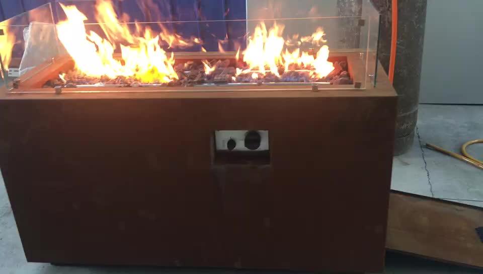 Cheap Price Corten Steel Metal Covered Fire Pit Table Outdoor Buy