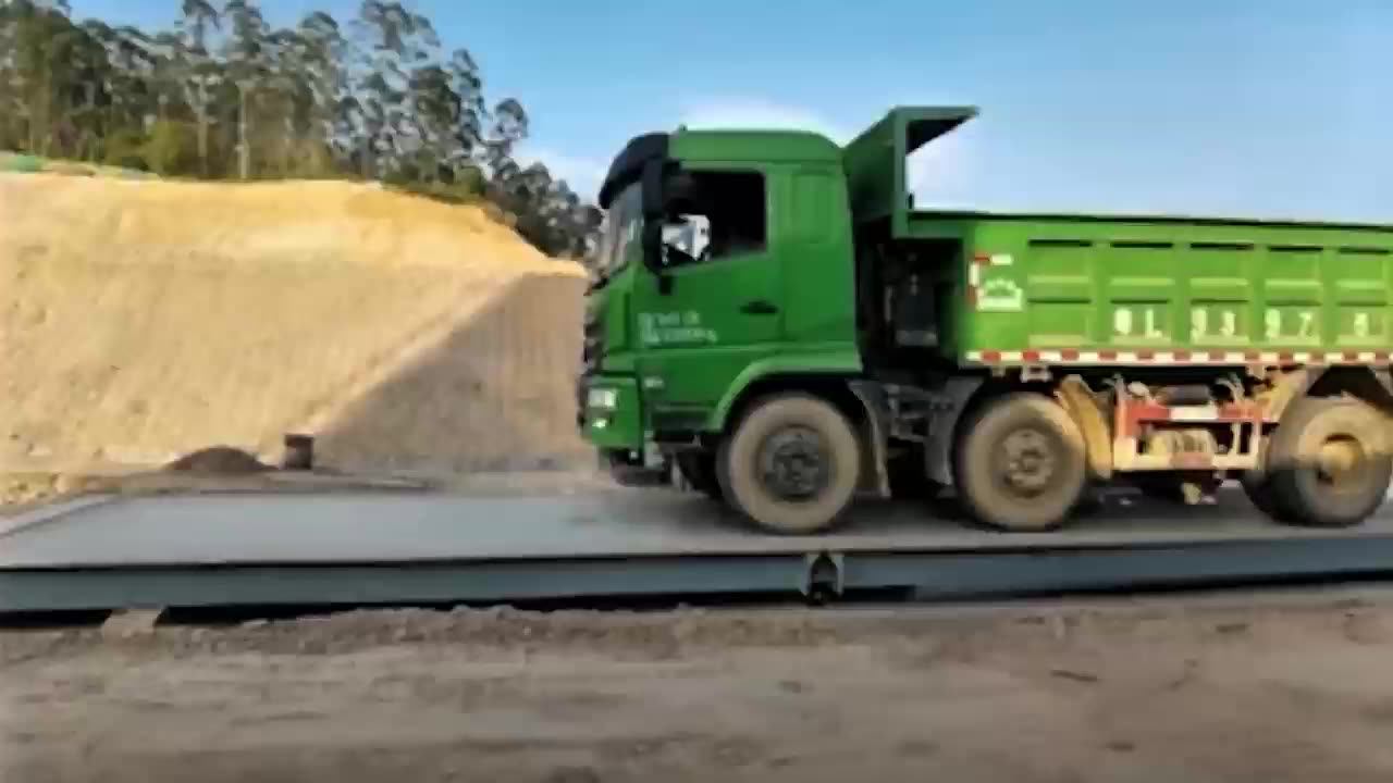 Truck Scale Accuracy 10 Kg Rated Load 120 Ton Weighbridge Power Supply