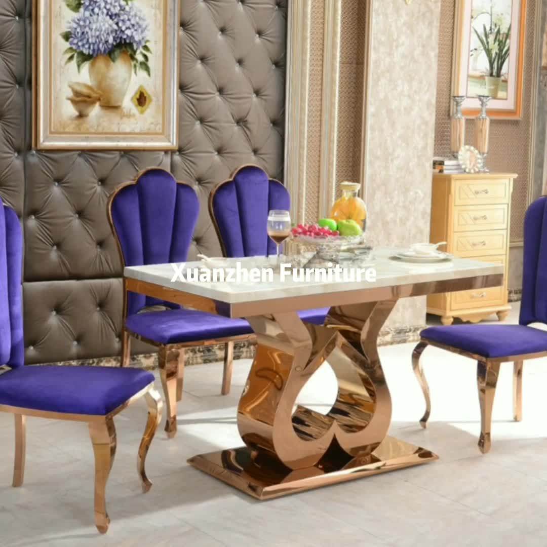 Dining Room Furniture Metals Stainless Steel Designs Dining Table Set